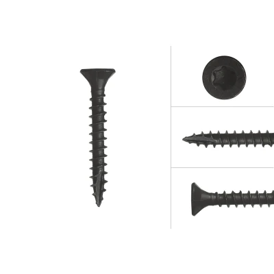 Afbeelding van Zwarte Schroeven Verzinkt 4.5 x 30 mm Torx 20 met Snijpunt 50 Stuks