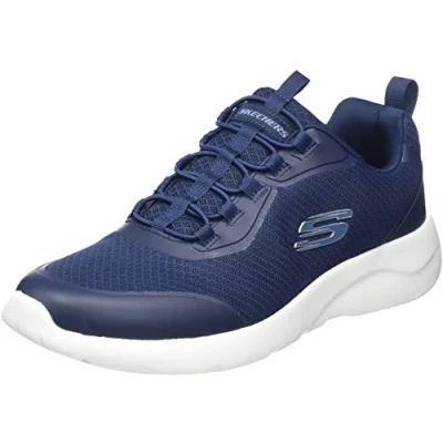 Afbeelding van Skechers Heren 894133 BBK Sneaker, Navy Mesh Synthetische Trim, 39.5 EU