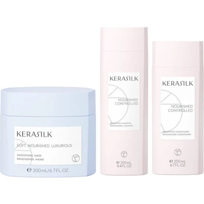 Afbeelding van Pluizig haar pakket Kerasilk Smoothing bundel/set/pakket Haibu by Kapperskorting.com