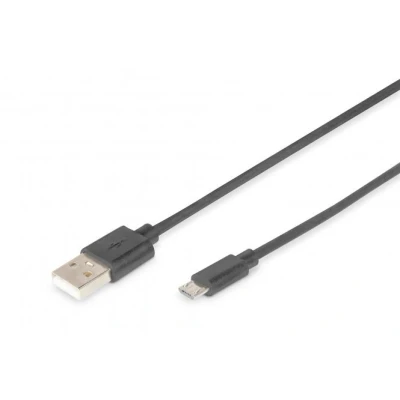 Afbeelding van ASSMANN Electronic USB A/micro B, 1.8m A Micro B Mannelijk Zwart kabel