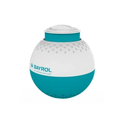 Afbeelding van BAYROL Doseerdrijver voor 200 g/250 g chloortabletten met leegstand indicator en verstelbare doseeropening 5 standen kliksluiting hoge veiligheid