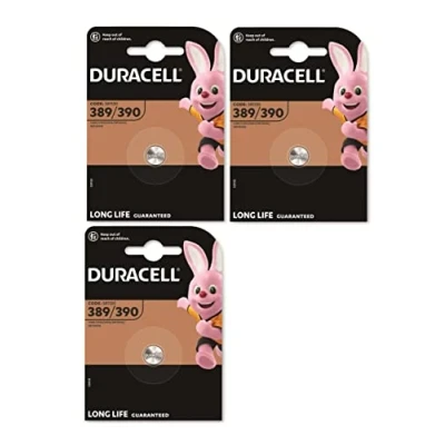 Afbeelding van 10 Stuks Duracell 389 390 / G10 SR1130W 1.5V 85mAh knoopcel batterij