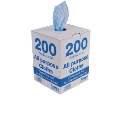 Afbeelding van Antibacteriële multifunctionele doekjes blauw Jantex, 200 stuks