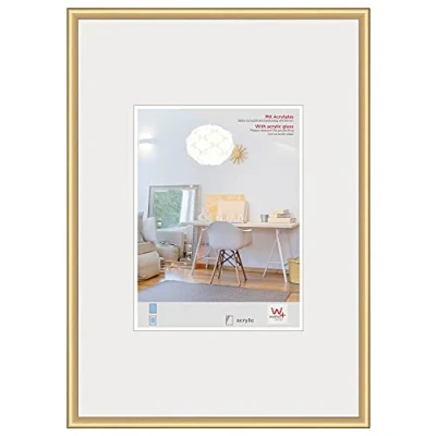 Afbeelding van Walther Design Kvx030G New Lifestyle Kunststof Fotolijst, Kunstglas, 20 X 30 Cm, Goudkleurig