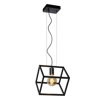 Afbeelding van Lucide Hanglamp Fabian 1L Zwart