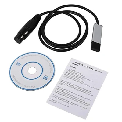 Afbeelding van Adapter, Mini USB naar DMX Interface Adapter Controller DMX512 Computer Podiumverlichting Controllers Dimmer