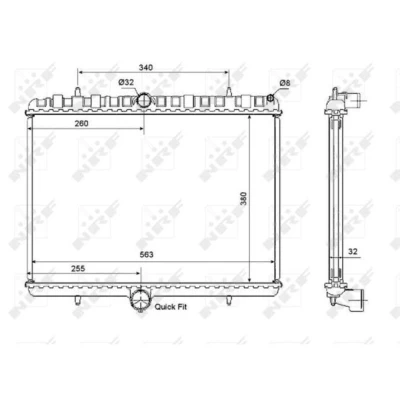 Afbeelding van Radiateur NRF 53861