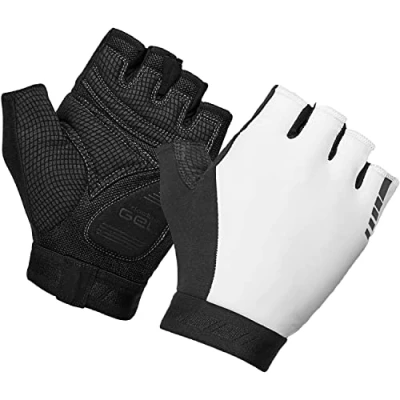 Afbeelding van GripGrab WorldCup 2 Padded Korte Vinger Zomer Fietshandschoenen Wit Unisex Maat XXL