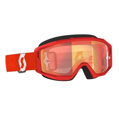 Afbeelding van Scott 2023 Primal Crossbril Rood / Wit (Lens: Oranje Chrome Works)