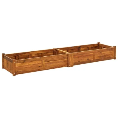 Afbeelding van Plantenbak verhoogd 200x50x25 cm acaciahout