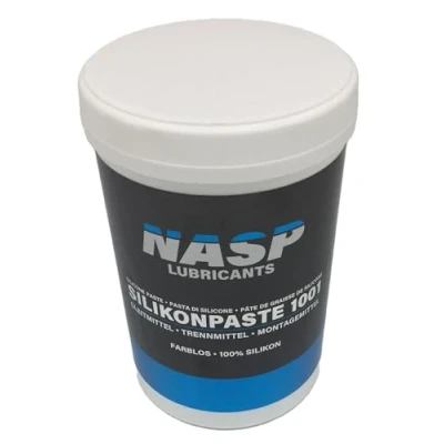 Afbeelding van NASP Siliconenpasta siliconenvet montagemiddel smeervet transparant 1kg Made in Germany
