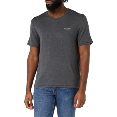 Afbeelding van Ted Baker Supersoft Jersey T Shirt Donkergrijs gemêleerd, Donker Grijs Marl, S