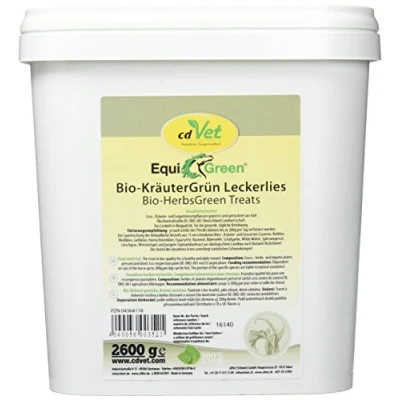 Afbeelding van cdVet EquiGreen Bio KruidenGroen snoepjes 2,6kg