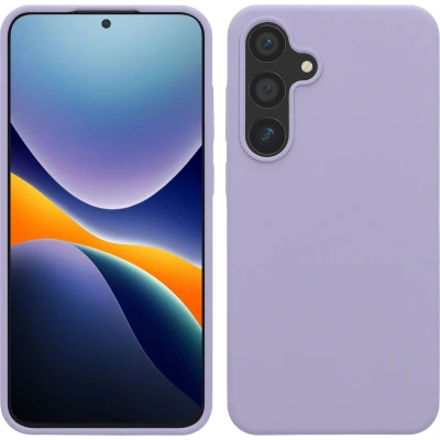 Afbeelding van kwmobile telefoonhoesje geschikt voor Samsung Galaxy S24 Plus Hoesje met siliconen coating Smartphone case in lavendel