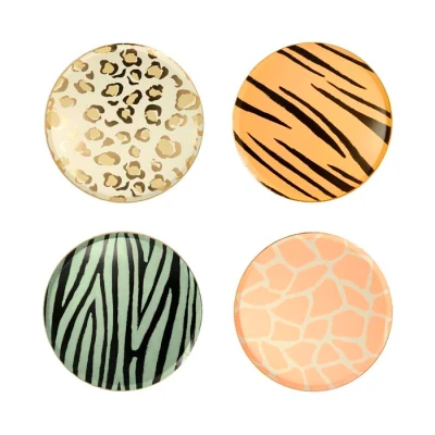 Afbeelding van meri bordjes dierenprint small 8st