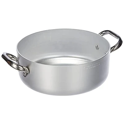 Afbeelding van Pentole Agnelli ALMA10622 Professionele aluminium pannen 3 mm, lage ovenloop met 2 handgrepen, 3,4 l