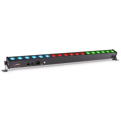 Afbeelding van BeamZ LCB183 DMX LED bar met 18x 4W RGB LED&#039;s in 3 secties