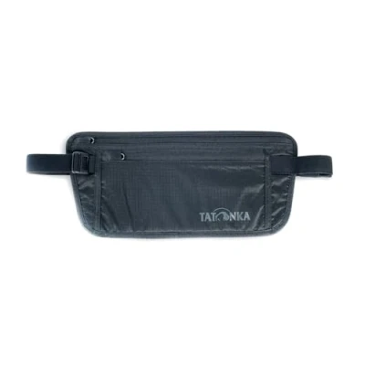 Afbeelding van Tatonka Buiktas Skin Moneybelt Int. Platte heuptas met twee vakken ritssluiting voor verborgen dragen onder kleding (zwart)