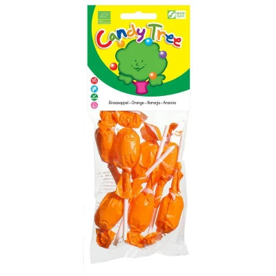 Afbeelding van Candy Tree Lollies Sinaasappel 7 stuks