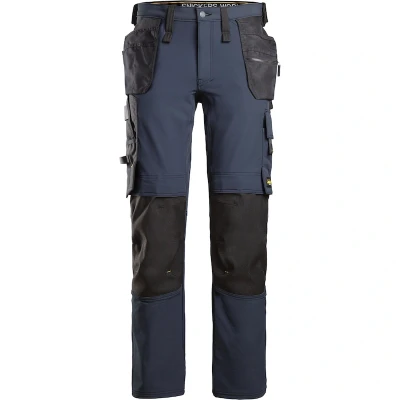 Afbeelding van Snickers 6271 Full Stretch Werkbroek met Holsterzakken Donker Blauw/Zwart