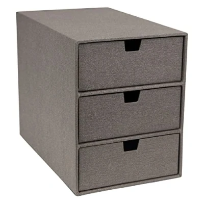 Afbeelding van Bureau bakje met 3 lades Bigso Nordic Feel