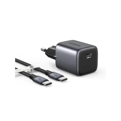 Afbeelding van UGREEN Nexode 30 W USB C oplader met naar kabel lichtnetadapter GaN II snellader PPS Compatibel Galaxy S23 Ultra, S22, S21, Pixel, MacBook Air, iPad, Tab S8, A8, iPhone 14