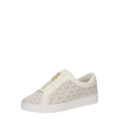Afbeelding van Michael Kors Keaton ZIP SLIP ON Sneakers laag, Dames, Maat: 38, Vanilla Pu