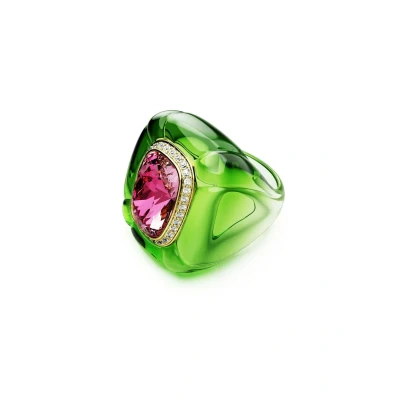 Afbeelding van Swarovski Dulcis cocktailring, Cushion slijpvorm, Pavé, Meerkleurig, 52