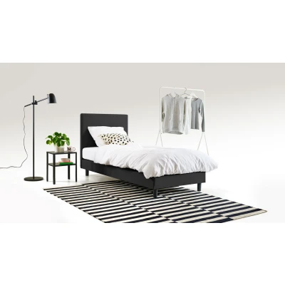 Afbeelding van Maxi Box Ambra vlak met Silver Pocket Deluxe Foam matras 90 x 200 cm dark grey