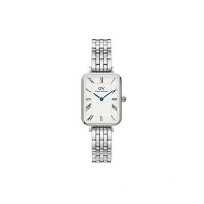 Afbeelding van Daniel Wellington Quadro Roman Numerals 5LINK Horloge silvercoloured, Dames, Maat: One Size, Silver coloured