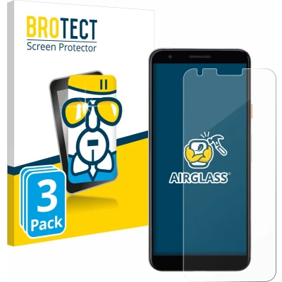 Afbeelding van BROTECT Glas Screen Protector voor Google Pixel 3a (3 Stuks) Schermbeschermer [9H Hardheid, Beschermglas Folie niet Gehard Glas]