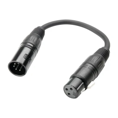 Afbeelding van Adam Hall K3 DGF 0020 DMX adapter XLR male 5 pin naar female 3 (0.2 m)