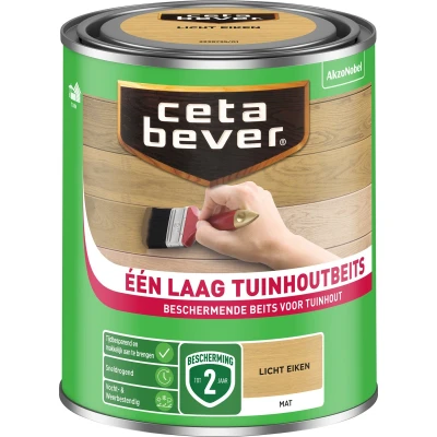 Afbeelding van Cetabever Tuinhoutbeits Een Laag Licht Eiken 750ml