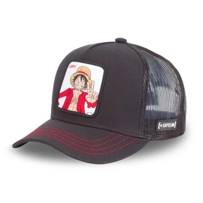 Afbeelding van Capslab One Piece Trucker Cap CL OP1 1 LUF2, Mannen, Zwart, Pet, maat: size