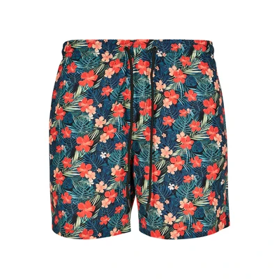 Afbeelding van Urban Classics B T Pattern Zwemshorts, Heren, Maat: 3XL, Black