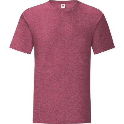 Afbeelding van Fruit Of The Loom Heren Iconisch T shirt (Heather Bordeaux)