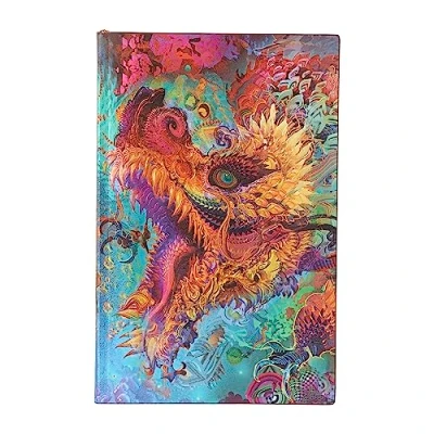 Afbeelding van Android Jones Collection Humming Dragon (Android Collection) Maxi Dot Grid Softcover Flexi Journal (Elastic Band Closure)
