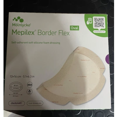 Afbeelding van Mepilex Border Flex Oval Verb 13x16cm 5 583300