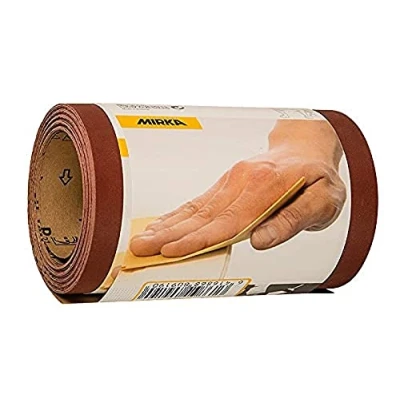 Afbeelding van Mirka Red Schuurpapier rol 115mm x 5m / korrel P180 1 Voor het schuren van hout, metaal en kunststof