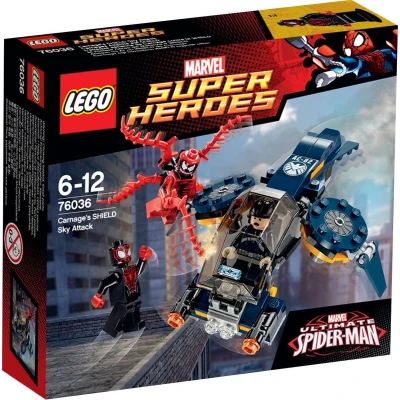 Afbeelding van LEGO Super Heroes Carnage Spider man SHIELD Luchtaanval 76036