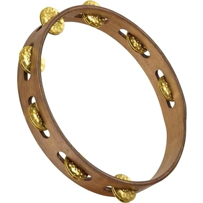 Afbeelding van Meinl Percussion TA1V WB Vintage Wood Tambourine (1 rijen), 25,40 cm (10 inch) diameter, walnoot bruin