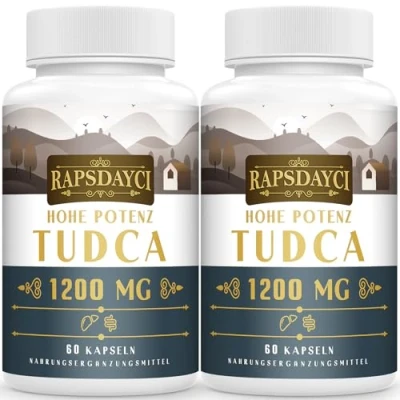 Afbeelding van Ultrasterke TUDCA (1200 mg per portie), 120 capsules tauroursodeoxycholzuur galzouten, leversupplement Niet GMO, glutenvrij
