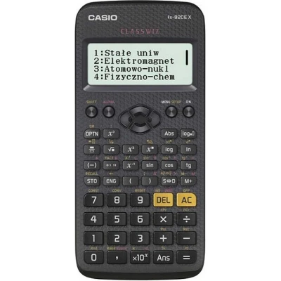 Afbeelding van Rekenmachine Casio FX 82CEX Zwart Plastic 7 x 16,5 14 cm Tsjechisch Pools Hongaars Sloveens