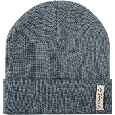Afbeelding van Muts Beanie Winter Duurzaam Unisex Biologisch katoen grijs One size