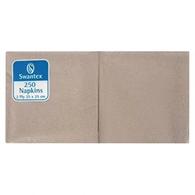Afbeelding van Kraft cocktailservetten composteerbaar 25cm (2000 stuks)