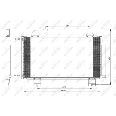 Afbeelding van NRF Airco condensor 350097