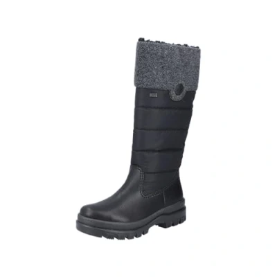 Afbeelding van Rieker X9090 Hoge dameslaarzen, zwart, 38 EU