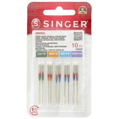Afbeelding van Singer Universal 2020 MIX 70 / 80 90/ 100 (10 stuks) Naalden