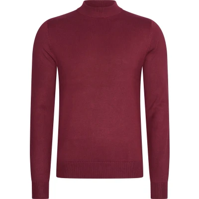 Afbeelding van Mario Russo Turtle Neck Trui Heren Sweater Coltrui Bordeaux L