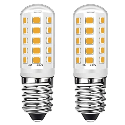 Afbeelding van Brantoo E14 led kaarslampen 3 W komt overeen met 40 halogeenlampen, warm wit 3000 K, SES kleine Edison schroefgloeilampen voor vriezer, afzuigkap, geen flikkering, dimbaar, AC 220 240 V,